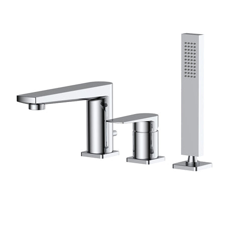 RAK Ceramics Blade Deck Mounted Bath Shower Mixer (2 sizes, 2 types, Chrome) - Brand New Bathrooms
