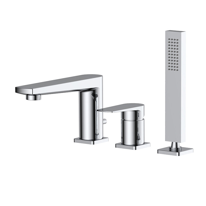 RAK Ceramics Blade Deck Mounted Bath Shower Mixer (2 sizes, 2 types, Chrome) - Brand New Bathrooms