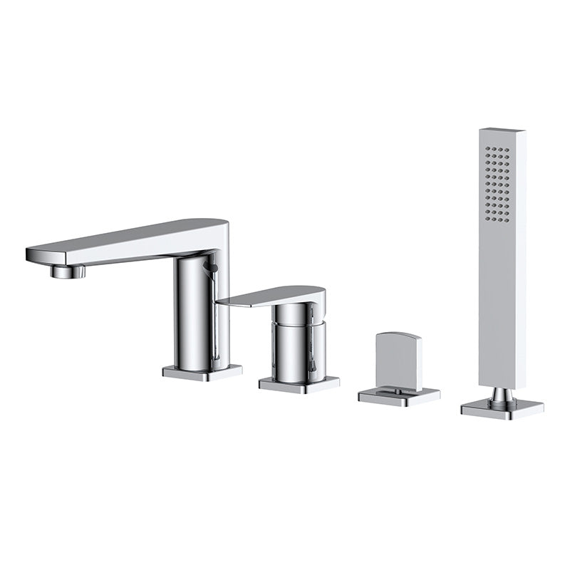 RAK Ceramics Blade Deck Mounted Bath Shower Mixer (2 sizes, 2 types, Chrome) - Brand New Bathrooms