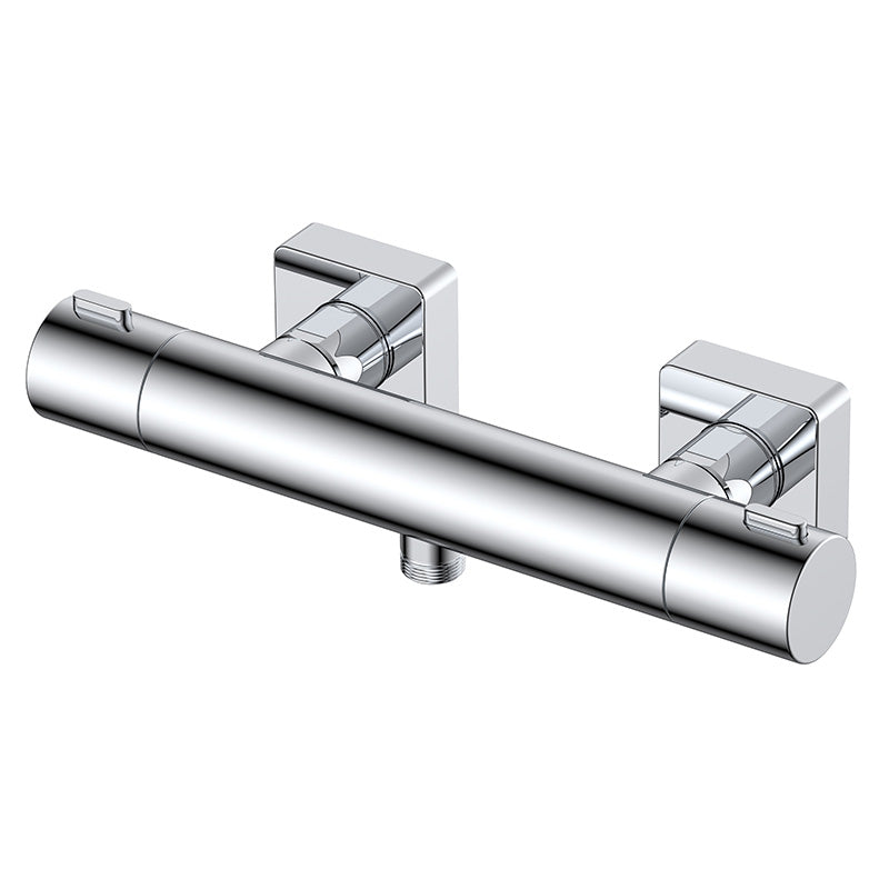 RAK Ceramics Blade Wall Mounted Exposed Thermostatic Bar Valve (1 size, Chrome) - Brand New Bathrooms