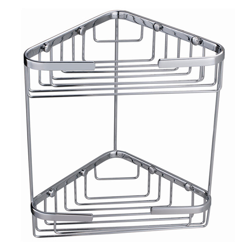 RAK Ceramics Double Corner Basket (1 size, Chrome) - Brand New Bathrooms