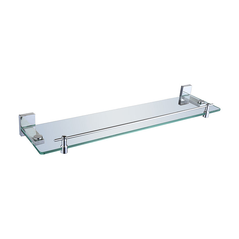 RAK Ceramics Resort Glass Shelf (1 size, Chrome) - Brand New Bathrooms