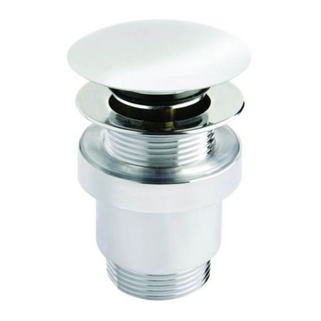RAK Ceramics porcelain click clack basin slotted (1 size, 2 types, White) - Brand New Bathrooms