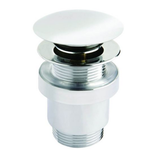 RAK Ceramics porcelain click clack basin slotted (1 size, 2 types, White) - Brand New Bathrooms