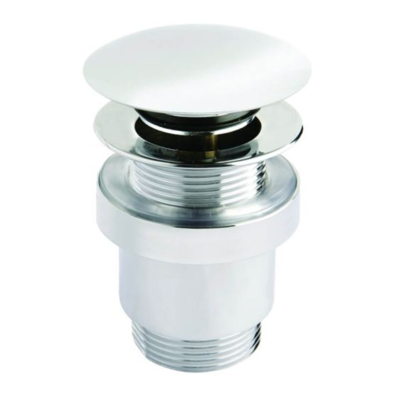 RAK Ceramics porcelain click clack basin slotted (1 size, 2 types, White) - Brand New Bathrooms