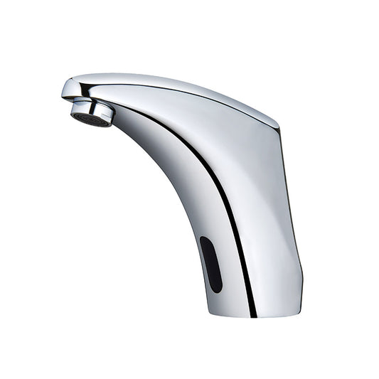 RAK Ceramics Compact Commercial Modern Deck Mounted Sensor Basin Tap (1 size, Chrome) - Brand New Bathrooms