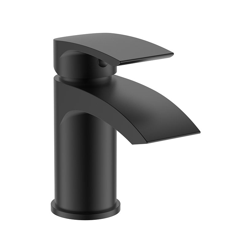 RAK Ceramics Curve Mono Basin Mixer Tap with Clicker Waste (1 size, 2 colours) - Brand New Bathrooms