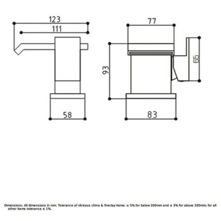 RAK Ceramics Art Cubis Mono Basin Mixer Tap (No Waste) (1 size, Chrome) - Brand New Bathrooms