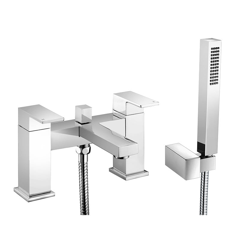 RAK Ceramics Cubis Bath Shower Mixer (1 size, Chrome) - Brand New Bathrooms