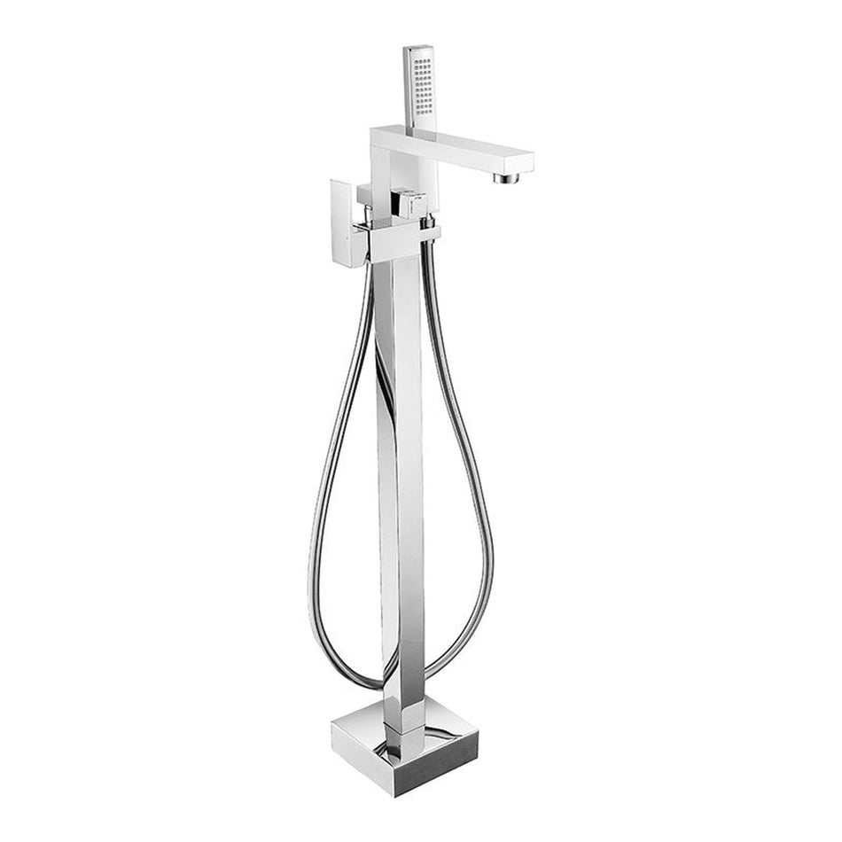 RAK Ceramics Cubis Freestanding Bath & Shower Mixer (1 size, Chrome)