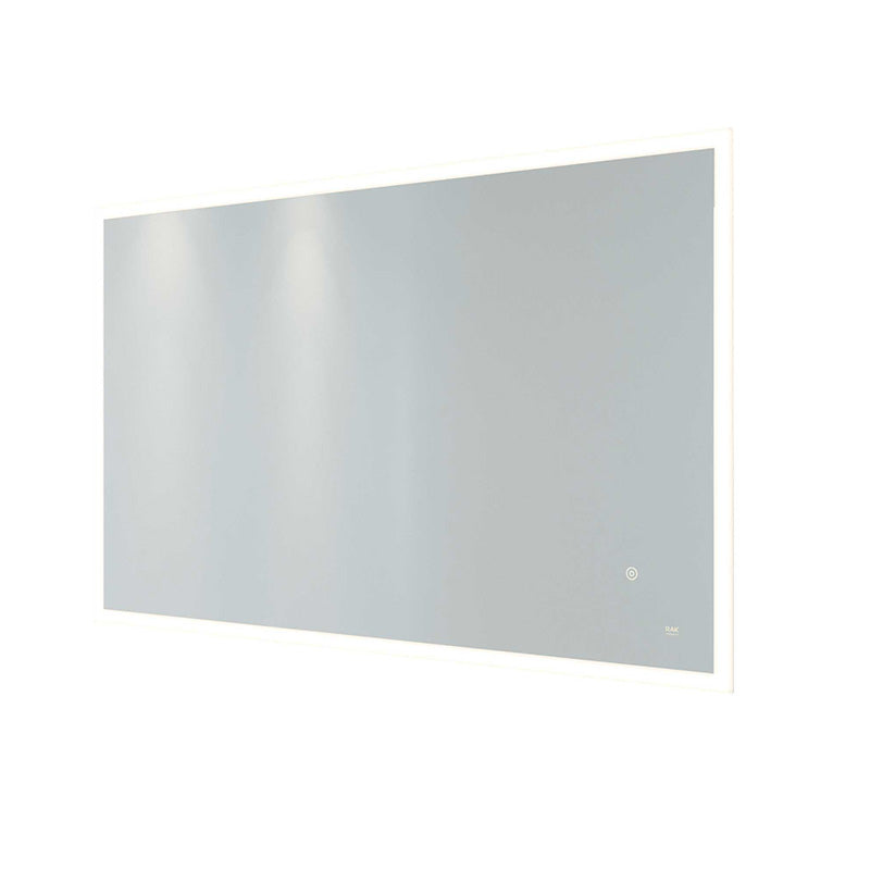 RAK Ceramics Cupid LED Illuminated Landscape Mirror w/ demister Shavers Socket and Touch Sensor Switch (2 sizes, Mirror) - Brand New Bathrooms