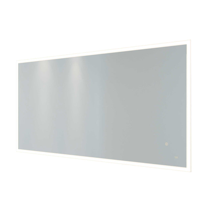 RAK Ceramics Cupid LED Illuminated Landscape Mirror w/ demister Shavers Socket and Touch Sensor Switch (2 sizes, Mirror) - Brand New Bathrooms
