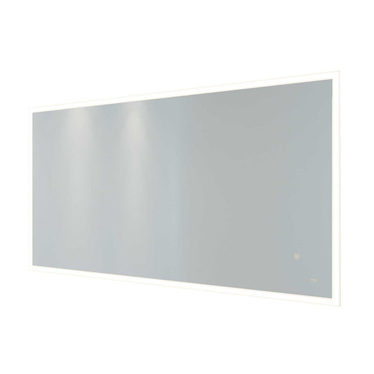 RAK Ceramics Cupid LED Illuminated Landscape Mirror w/ demister Shavers Socket and Touch Sensor Switch (2 sizes, Mirror) - Brand New Bathrooms