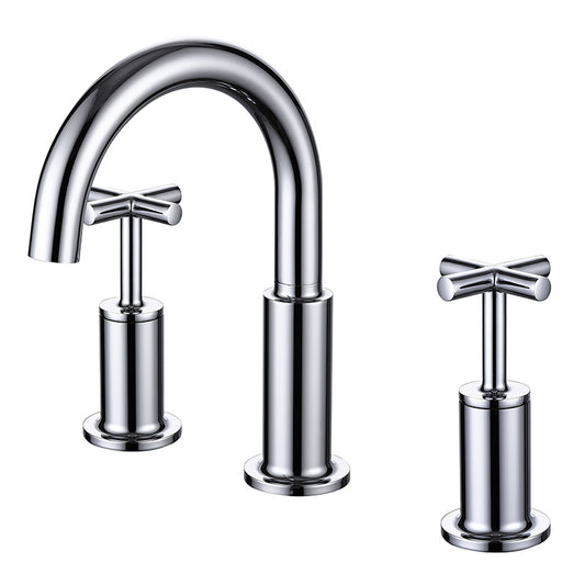 RAK Ceramics Ella 3 Tap Hole Deck Mounted Bath Filler (1 size, Chrome) - Brand New Bathrooms