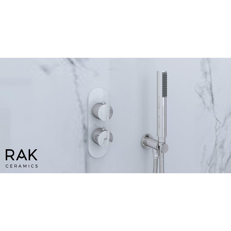 RAK Ceramics Feeling Single Outlet Thermostatic Concealed Shower Valve (2 sizes, 2 styles, 5 colours) - Brand New Bathrooms