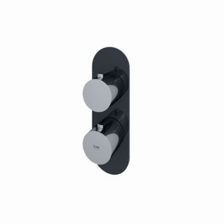 RAK Ceramics Feeling Single Outlet Thermostatic Concealed Shower Valve (2 sizes, 2 styles, 5 colours) - Brand New Bathrooms