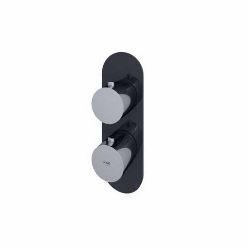 RAK Ceramics Feeling Single Outlet Thermostatic Concealed Shower Valve (2 sizes, 2 styles, 5 colours) - Brand New Bathrooms