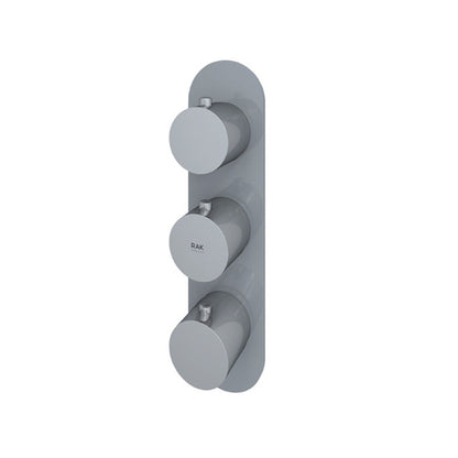 RAK Ceramics Feeling Horizontal Dual Outlet Thermostatic Concealed Shower Valve with Wall Outlet (1 size, 2 styles, 5 colours) - Brand New Bathrooms