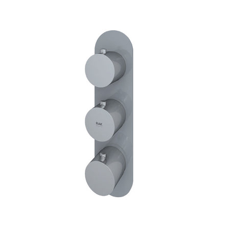 RAK Ceramics Feeling Horizontal Dual Outlet Thermostatic Concealed Shower Valve with Wall Outlet (1 size, 2 styles, 5 colours) - Brand New Bathrooms