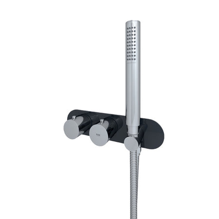 RAK Ceramics Feeling Horizontal Dual Outlet Thermostatic Concealed Shower Valve with Wall Outlet (1 size, 2 styles, 5 colours) - Brand New Bathrooms
