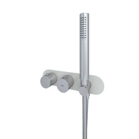 RAK Ceramics Feeling Horizontal Dual Outlet Thermostatic Concealed Shower Valve with Wall Outlet (1 size, 2 styles, 5 colours) - Brand New Bathrooms