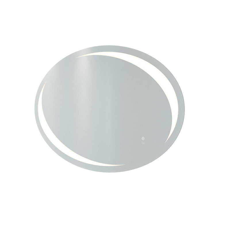 RAK Ceramics Hades LED Illuminated Oval Mirror w/demister and Touch Sensor Switch (1 size, Mirror) - Brand New Bathrooms