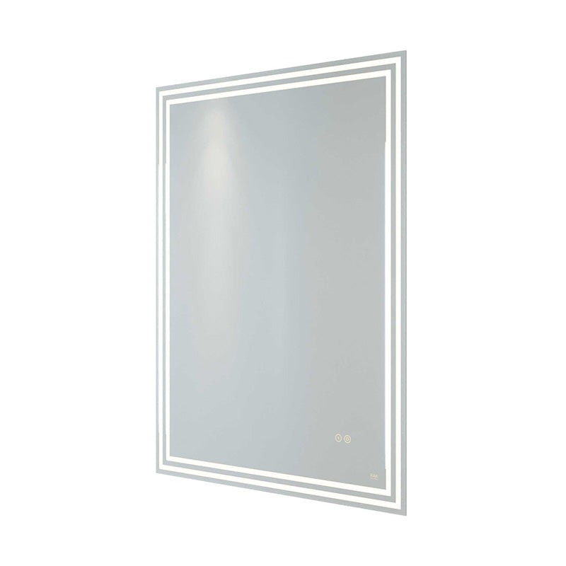 RAK Ceramics Hermes LED Illuminated Portrait Bluetooth Mirror w/demister Shavers Socket and Touch Sensor Switch (1 size, Mirror) - Brand New Bathrooms