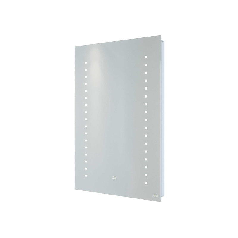 RAK Ceramics Hestia LED Illuminated Portrait Mirror Demister Shavers Socket and Touch Sensor Switch (2 sizes, Mirror) - Brand New Bathrooms