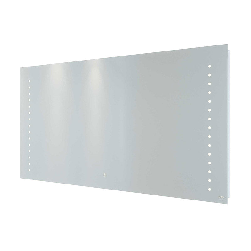 RAK Ceramics Hestia LED Illuminated Landscape Mirror w/ demister Shavers Socket and Touch Sensor Switch (2 sizes, Mirror) - Brand New Bathrooms