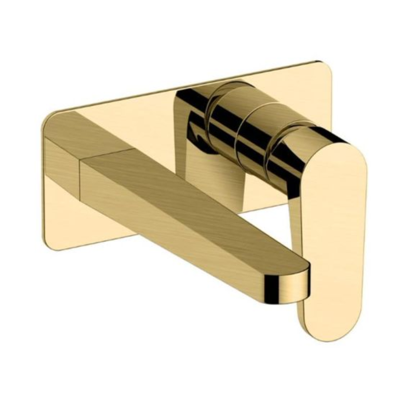 RAK Ceramics Ischia Wall Mounted Basin Mixer with Back Plate (1 size, 4 colours) - Brand New Bathrooms