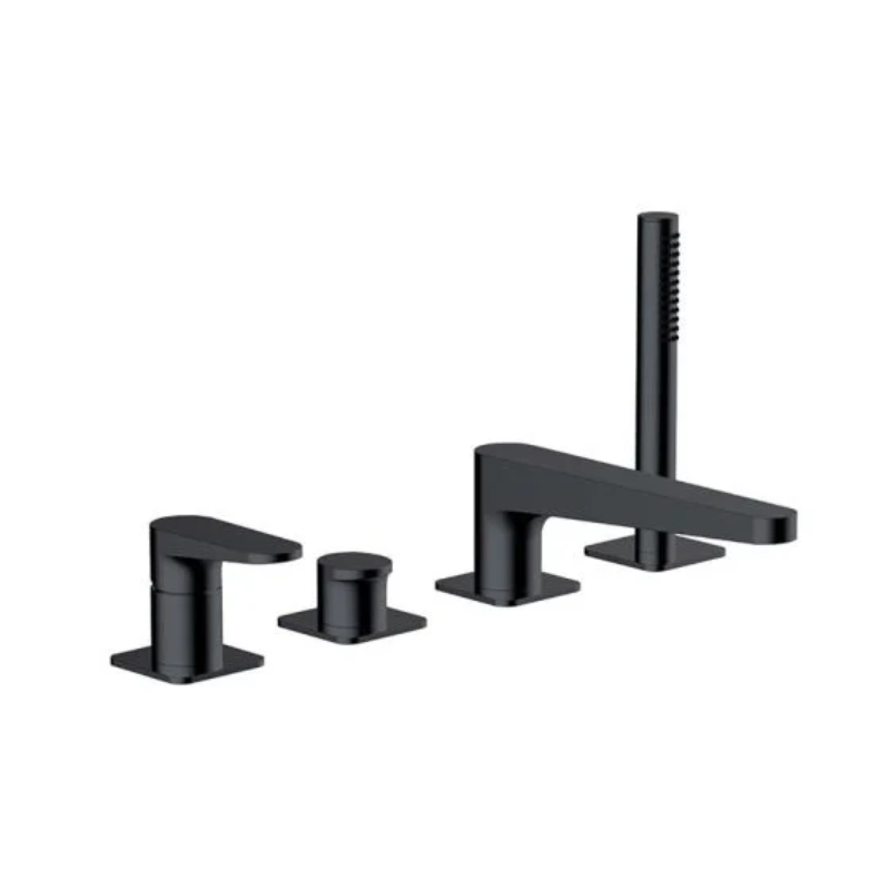 RAK Ceramics Ischia 4 Tap Hole Deck Mounted Bath Shower Mixer (1 size, 3 colours) - Brand New Bathrooms