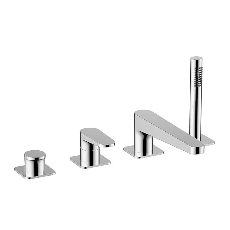RAK Ceramics Ischia 4 Tap Hole Deck Mounted Bath Shower Mixer (1 size, 3 colours) - Brand New Bathrooms