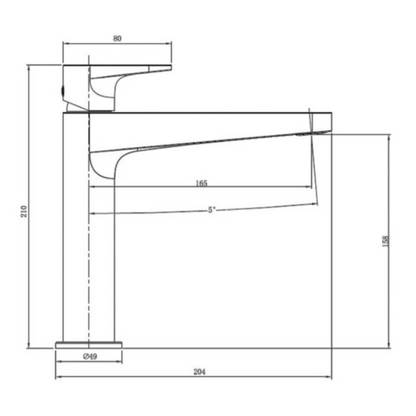 RAK Ceramics Ischia Mid Height Basin Mixer Tap (1 size, 4 colours) - Brand New Bathrooms