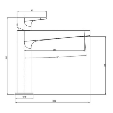RAK Ceramics Ischia Mid Height Basin Mixer Tap (1 size, 4 colours) - Brand New Bathrooms