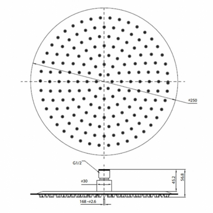 RAK Ceramics Petit Round Shower Head (1 size, 4 colours) - Brand New Bathrooms