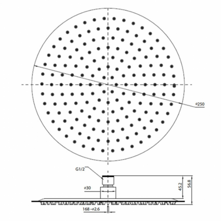 RAK Ceramics Petit Round Shower Head (1 size, 4 colours) - Brand New Bathrooms