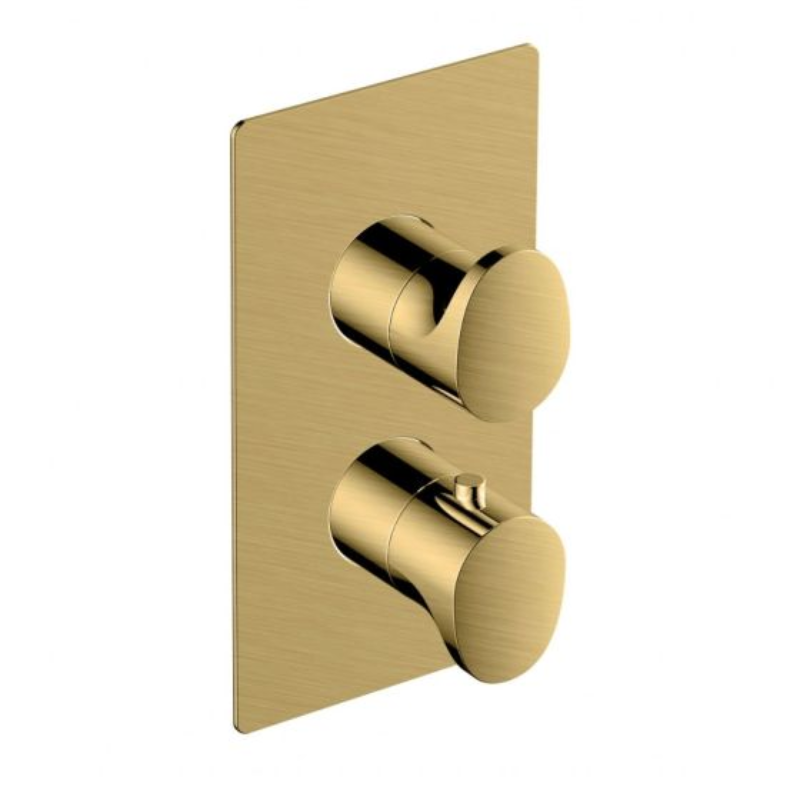 RAK Ceramics RAK Single Outlet 2 Handle Thermostatic Concealed Shower Valve (1 size, 4 colours) - Brand New Bathrooms