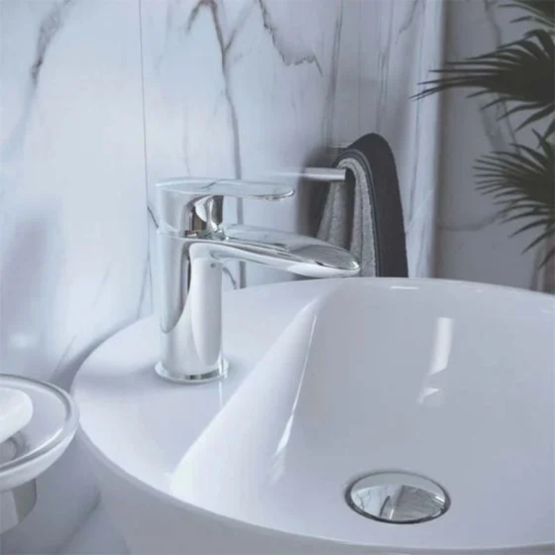 RAK Ceramics Mercury Mono Basin Mixer Tap (1 size, Chrome) - Brand New Bathrooms