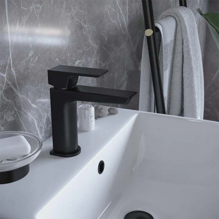 RAK Ceramics Moon Mono Basin Mixer with Clicker Waste (1 size, 2 colours) - Brand New Bathrooms