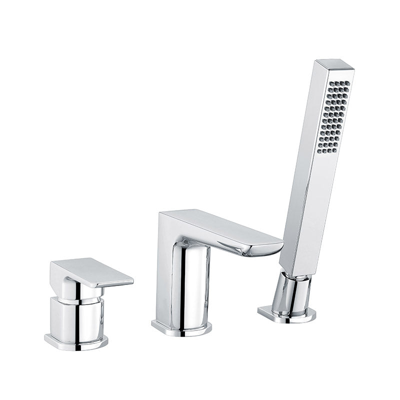 RAK Ceramics Moon Deck Mounted Bath Shower Mixer (1 size, 2 styles, 2 colours) - Brand New Bathrooms