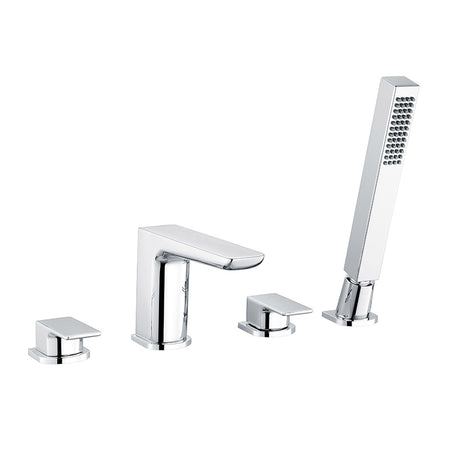 RAK Ceramics Moon Deck Mounted Bath Shower Mixer (1 size, 2 styles, 2 colours) - Brand New Bathrooms