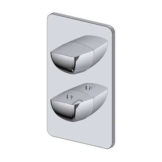 RAK Ceramics Moon Single Outlet Concealed Shower Valve (2 sizes, 3 styles, Chrome) - Brand New Bathrooms