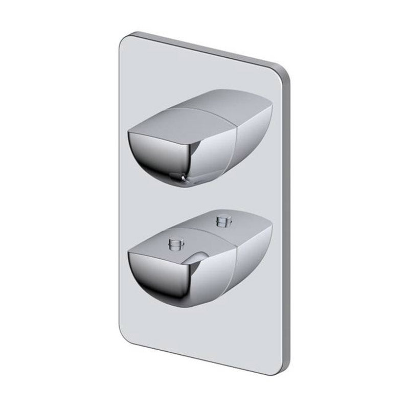 RAK Ceramics Moon Single Outlet Concealed Shower Valve (2 sizes, 3 styles, Chrome) - Brand New Bathrooms