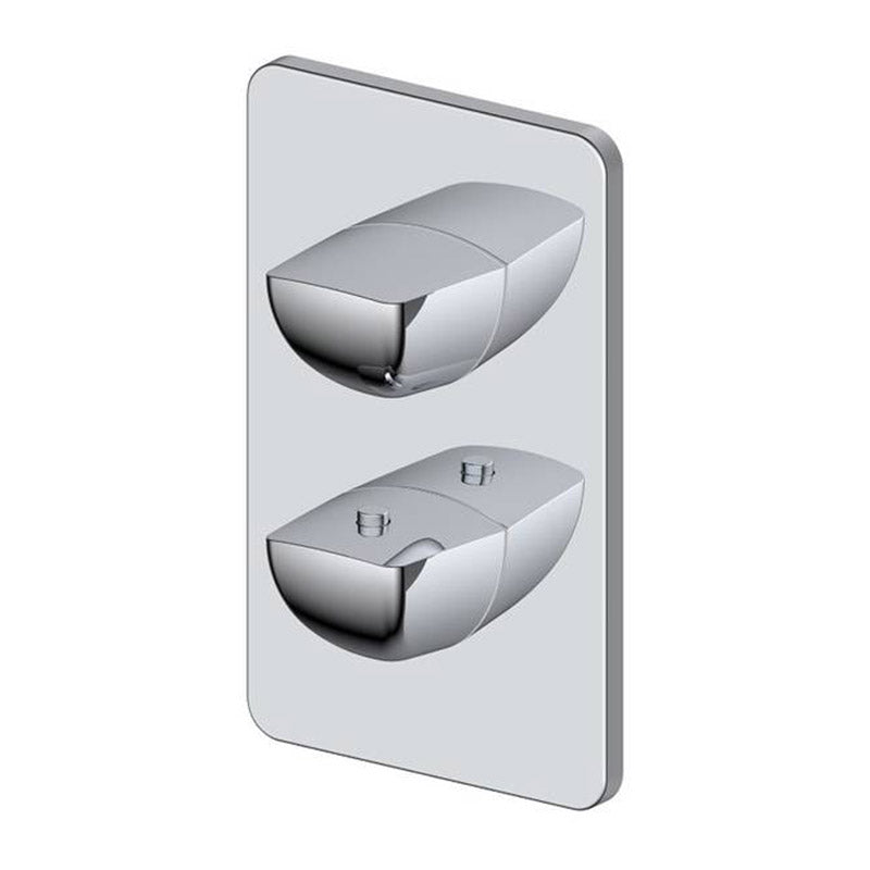 RAK Ceramics Moon Single Outlet Concealed Shower Valve (2 sizes, 3 styles, Chrome) - Brand New Bathrooms