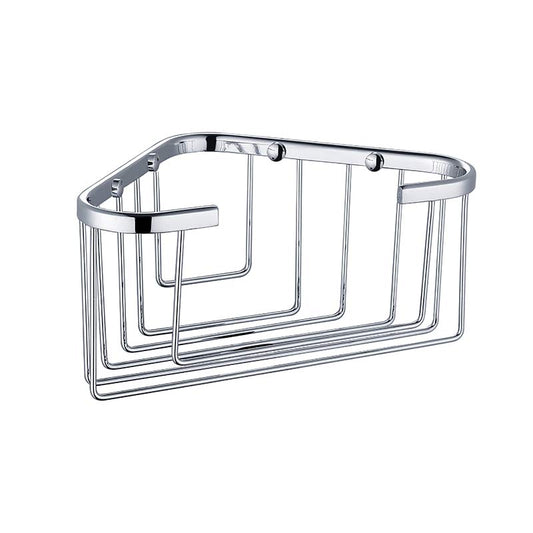 RAK Ceramics Single Deep Corner Basket (1 size, Chrome) - Brand New Bathrooms