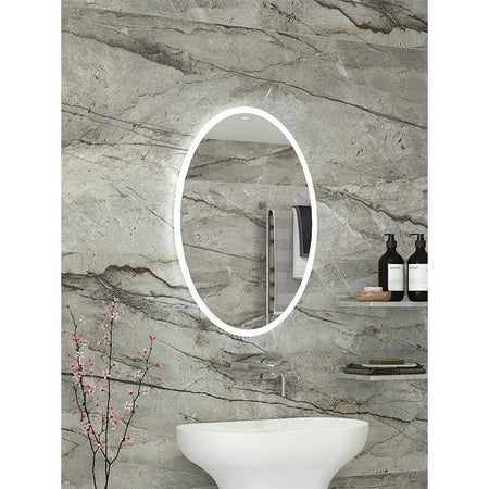 RAK Ceramics Ovale LED Illuminated Portrait Mirror (2 sizes, Mirror) - Brand New Bathrooms