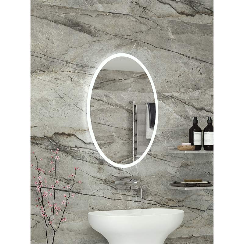 RAK Ceramics Ovale LED Illuminated Portrait Mirror (2 sizes, Mirror) - Brand New Bathrooms