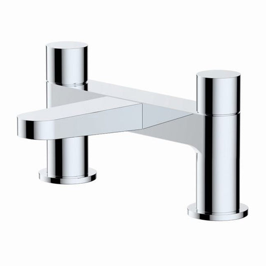RAK Ceramics Petit Round Deck Bath Filler (1 size, Chrome) - Brand New Bathrooms