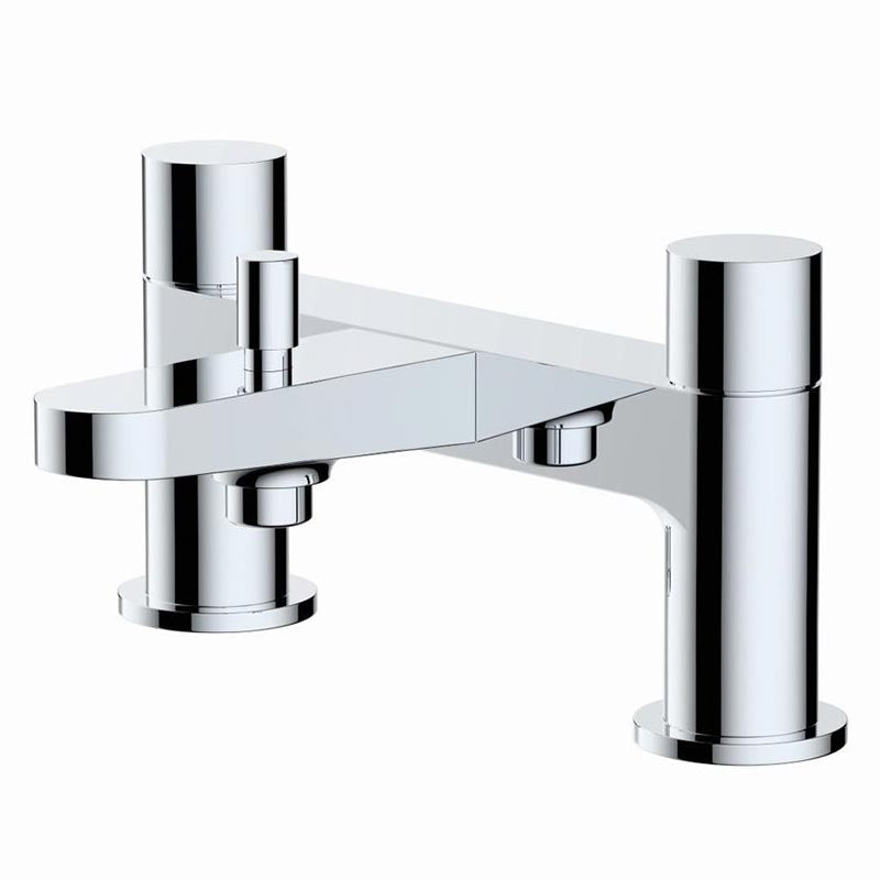 RAK Ceramics Petit Round Deck Bath Shower Mixer (1 size, Chrome) - Brand New Bathrooms