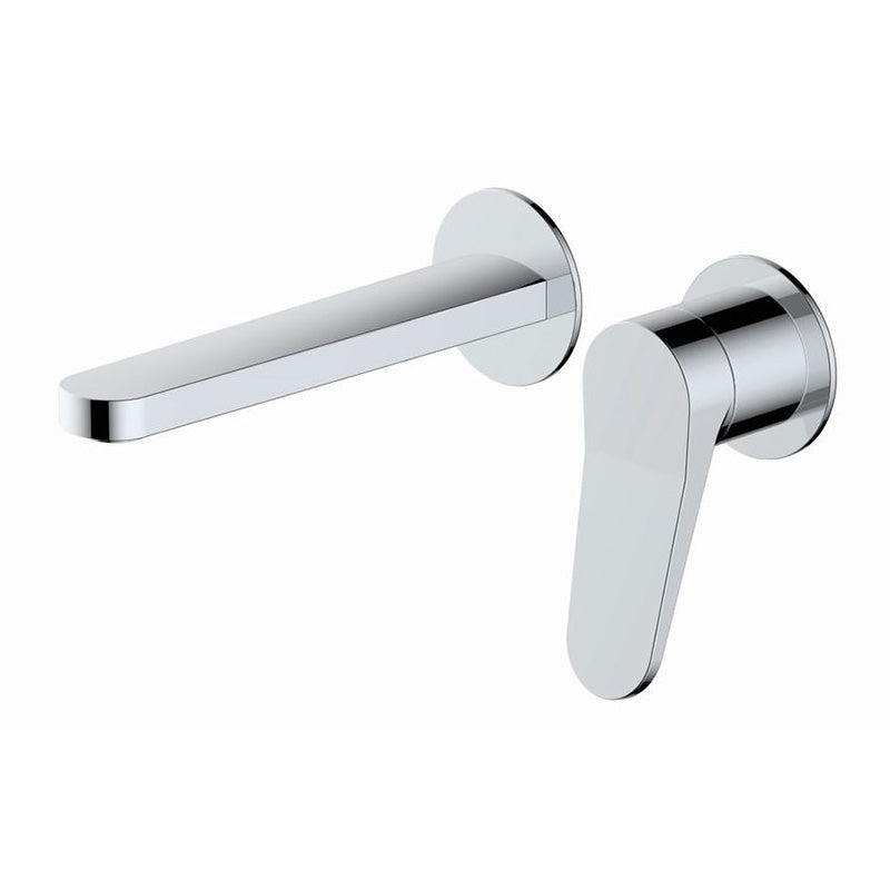 RAK Ceramics Petit Round Wall Mounted Single Lever Basin Mixer Tap (1 size, chrome) - Brand New Bathrooms